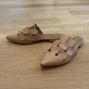 Seychelles heart-shaped slip ons, size 8